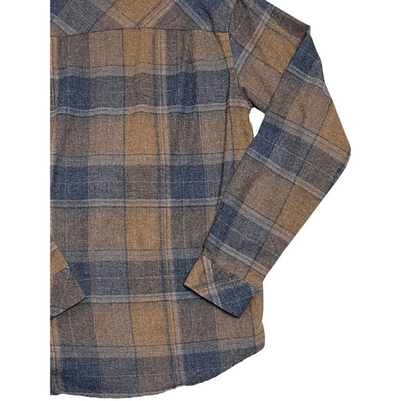 Valor Collective Plaid Flannel Shirt S Soft 2 Pocket Boho Comfortable - Picture 8 of 16